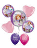 Sofia the First Birthday Orbz Balloons Bouquet