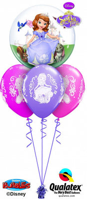 Sofia the First Bubble Balloons Bouquet