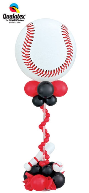 Baseball Bubble Balloon Centerpiece