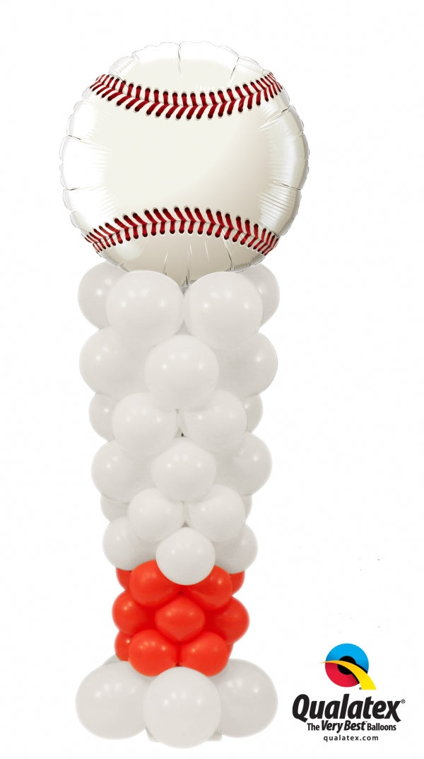 Baseball Bat Balloon Column