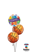 Basketball Congratulations Balloon Bouquet with Helium and Weight