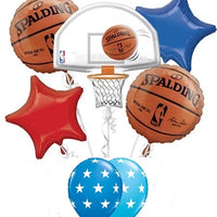 Basketball Hoop Spalding Balloon Bouquet with Helium and Weight