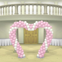 Wedding Spiral Heart Balloon Arch