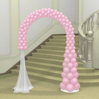 Wedding Solid Colour Taper Balloon Arch with Tulle