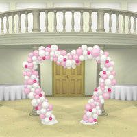 Wedding Multi Colour Heart Balloon Arch