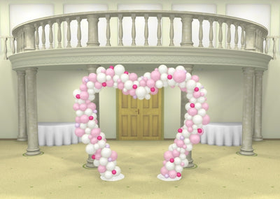 Wedding Multi Colour Heart Balloon Arch