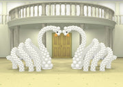 Wedding Heart Swan Balloon Arch