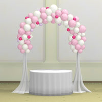 Wedding Multi Colour Cake Table Balloon Arch with Tulle
