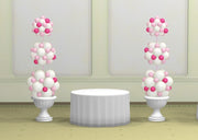 Wedding Multi Colour Cluster Cake Table Balloon Column