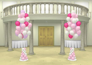 Wedding Multi Colour Cluster Balloon Bouquet Stand Up
